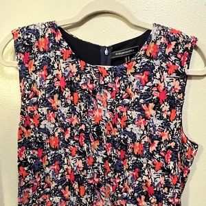 BCBGMAXAZRIA Asymmetrical Peplum Top, Medium